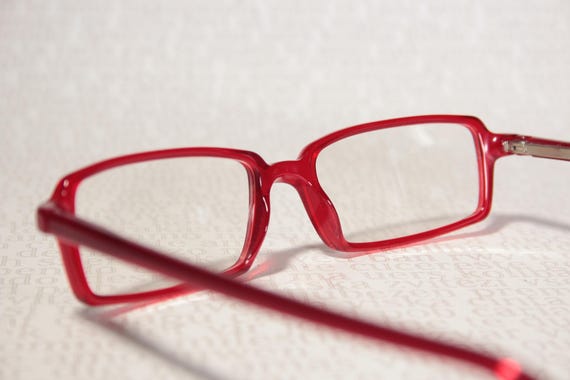 Unworn LUXOTTICA LU3188 Semi Clear Ruby Red Small… - image 5