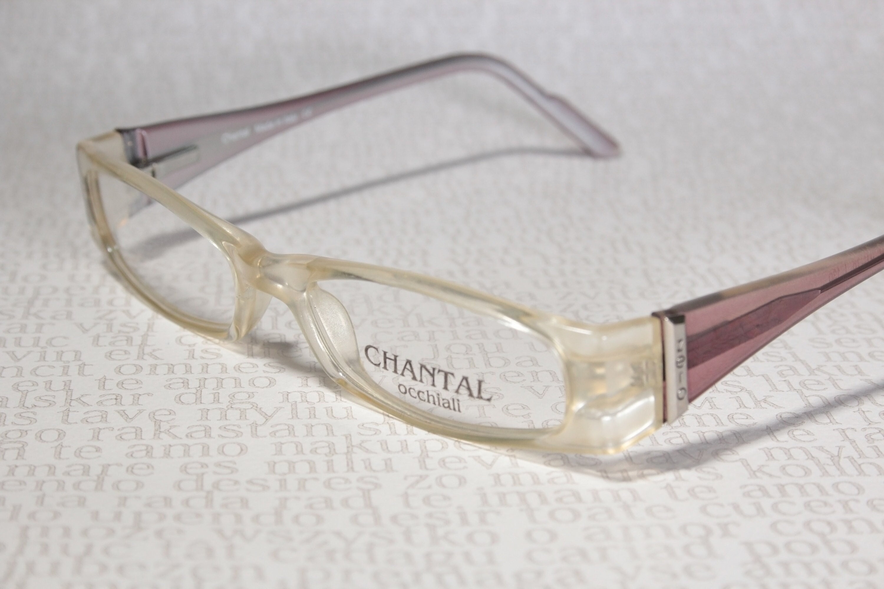 Clear Light Honey and Purple CHANTAL P475 Unworn 1990's Very