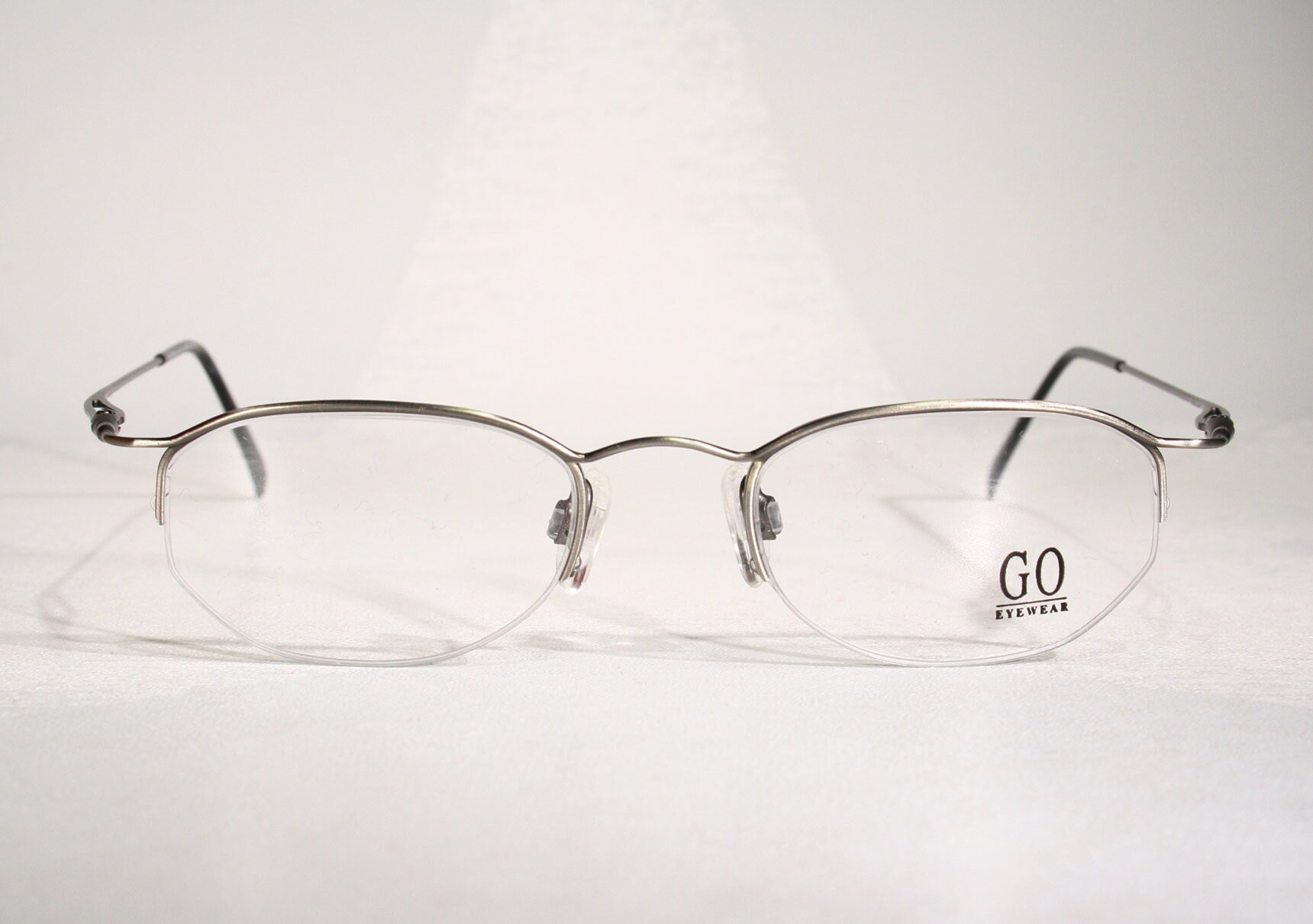 Lightweight Half Rimless GO EYEWEAR Silver Color Vintage - Etsy