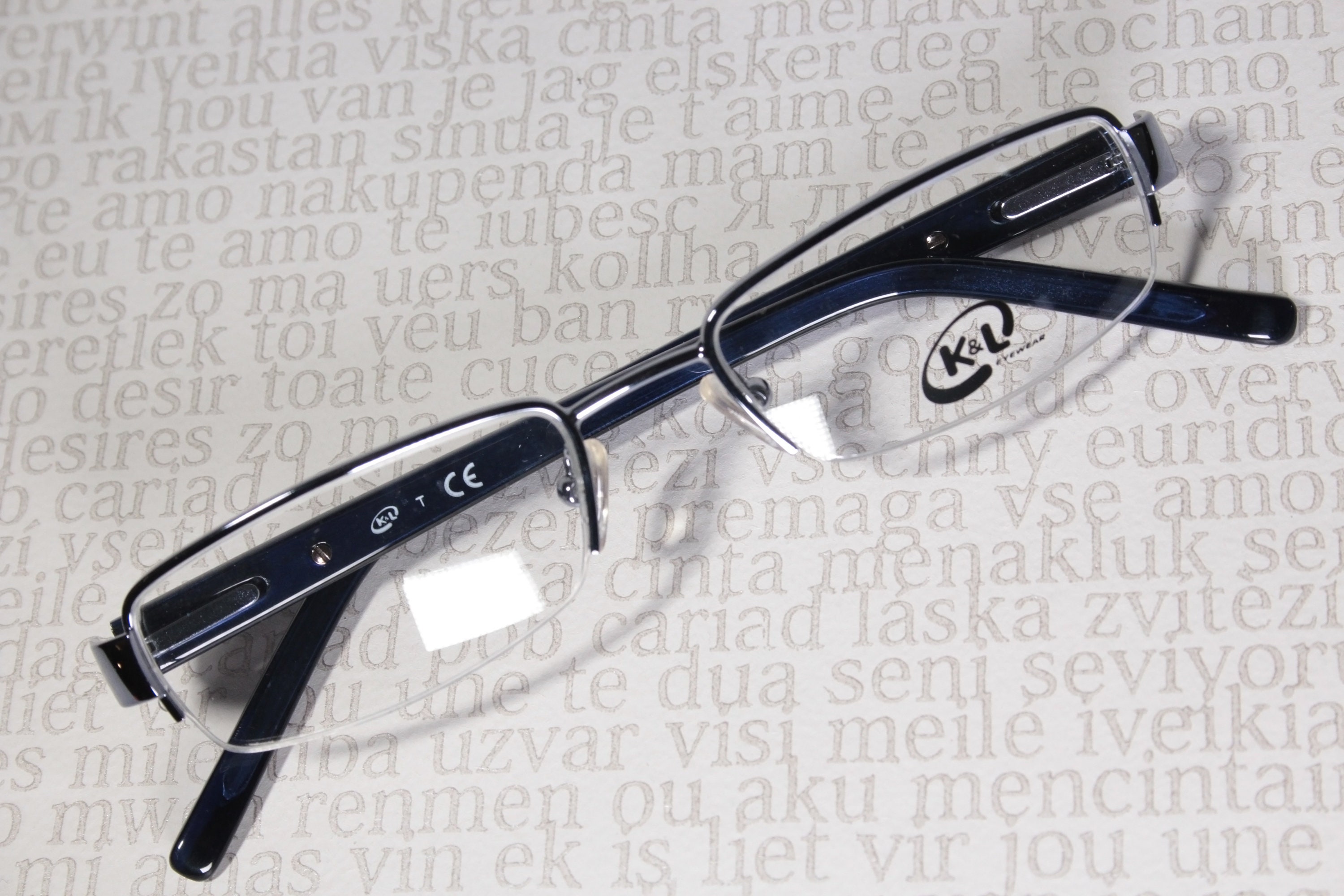 Vintage Eyeglasses NOS Small Red Rectangle Metal Blue Mirror POLARIZED Lens 00s Crystal Blue Classic Acetate Rectangle Tinted Sunglasses  main image 4