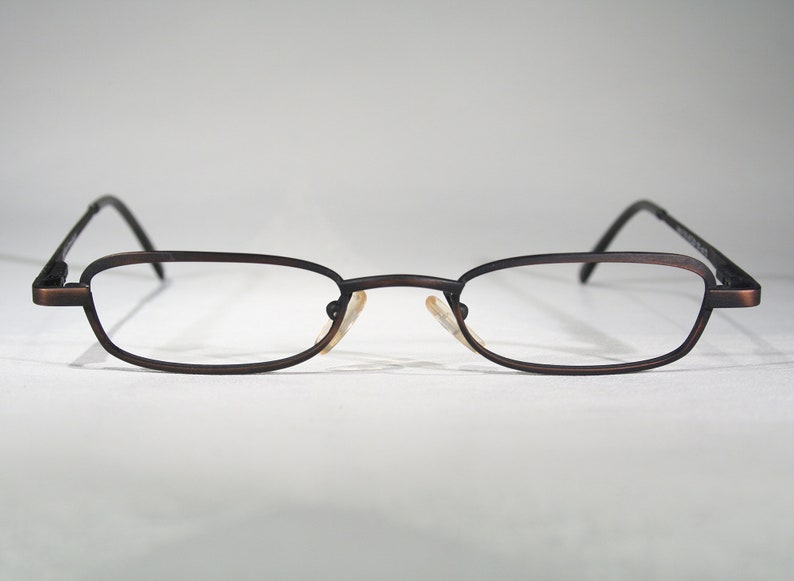 Unworn ORUM FIRENZE mod F106 Finnish Design Italy Made Late 90s Matte Distressed Copper Glasses Frames Mens Womens Unisex 45 20 130 Medium