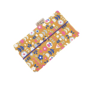 Sac pour téléphone portable en tissu | Fleurs jaune moutarde iPhone 11/XR/X | Samsung Galaxy S20 et bien plus floral