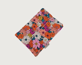 e-Reader Bag | e reader case | for all models | Custom made | e.g. Kindle Paperwhite, Tolino, pocketbook | orange pink floral