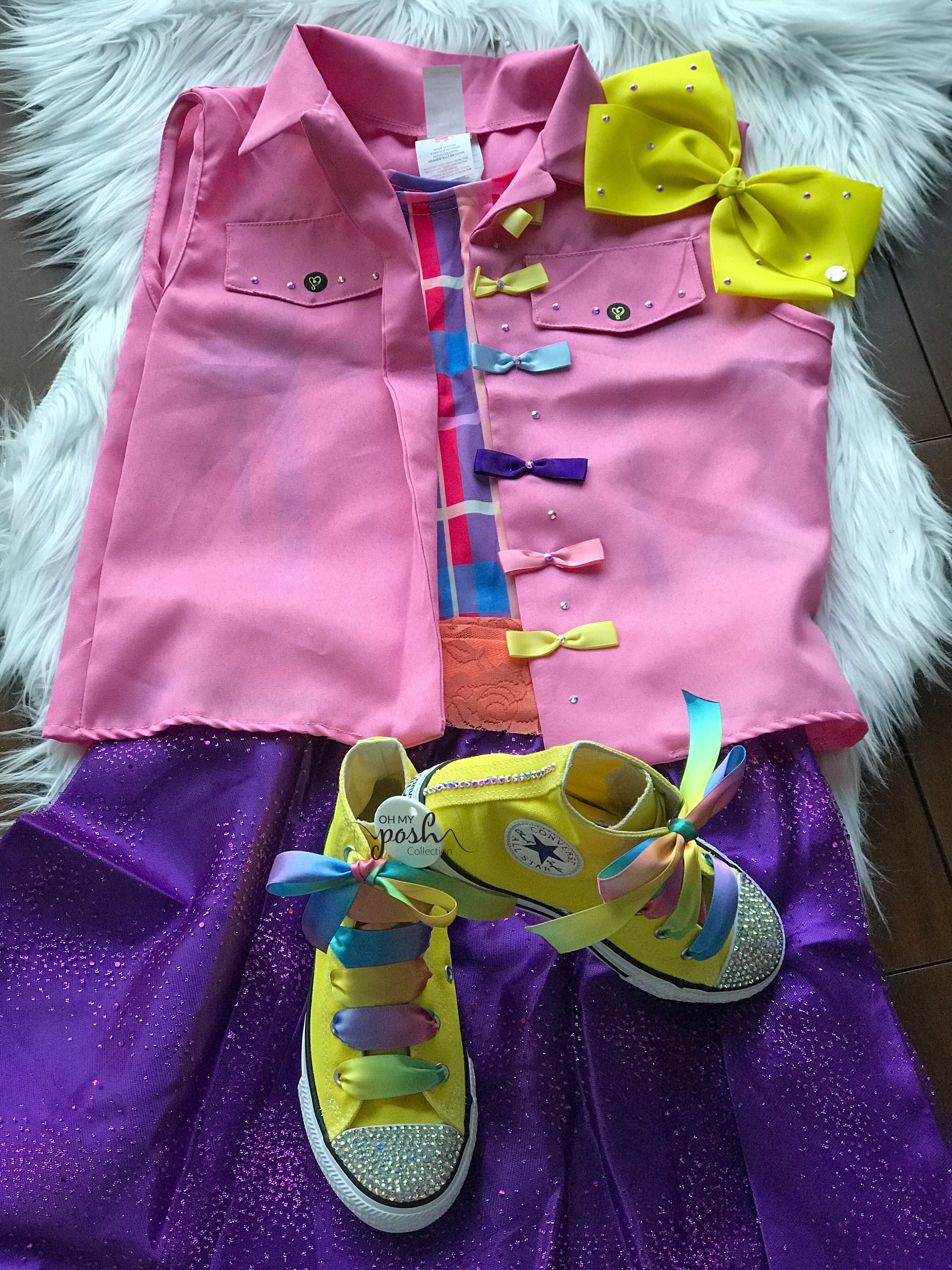 jojo siwa birthday party dress Nickelodeon's JoJo Siwa Unicorn Rainbow Tutu Tulle Dress for Girls