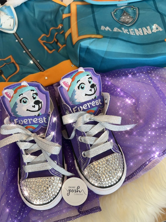 Disfraz de Everest para niñas Disfraz de Halloween de Everest de Pet Patrol  y conjunto de zapatos Converse Traje de Patrulla Canina de cumpleaños para  niños -  México