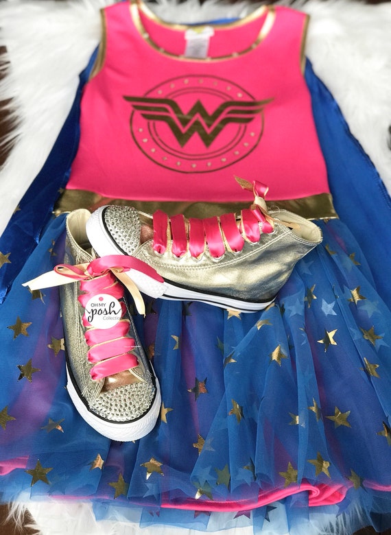 wonder woman costume with converse