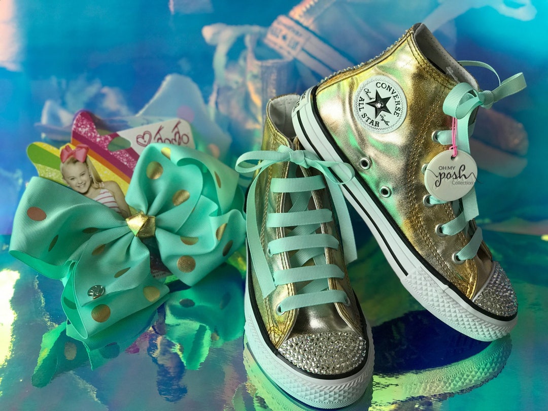 Jojo Girl Inspired DREAM Tour Custom Converse Shoes and Signature Hair Bow Set Etsy Canada
