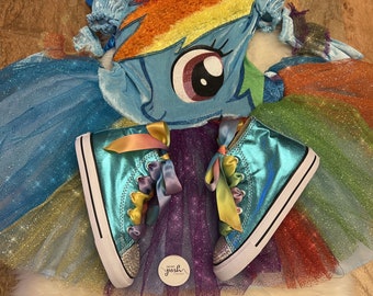 Girls Rainbow Dash Costume My Little Pony Inspired Rainbow