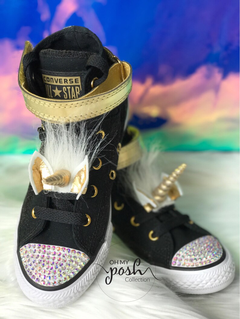 gold unicorn shoes