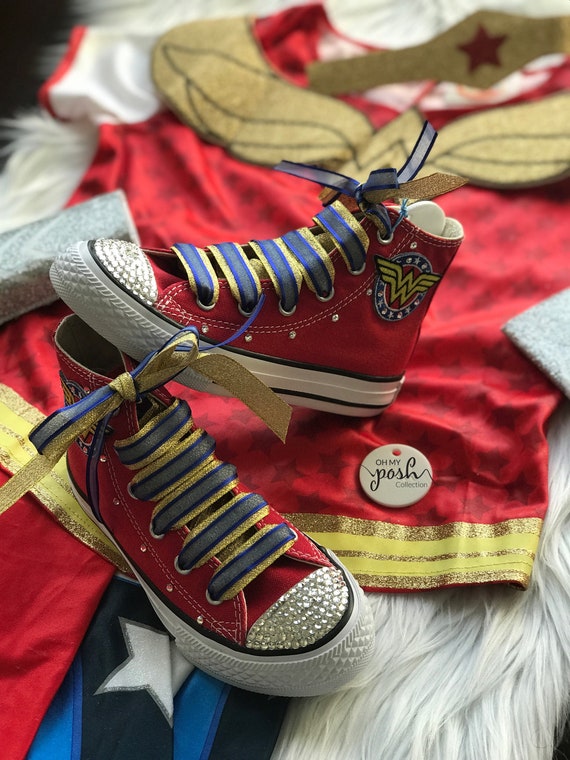 wonder woman costume with converse