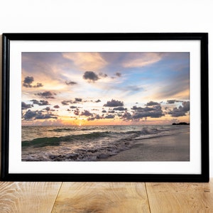 Cloudy Beach Sunset