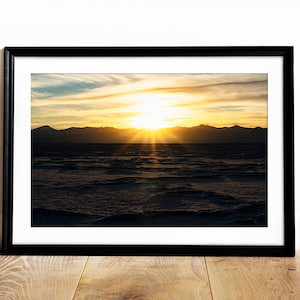 Bonneville Salt Flats Sunset