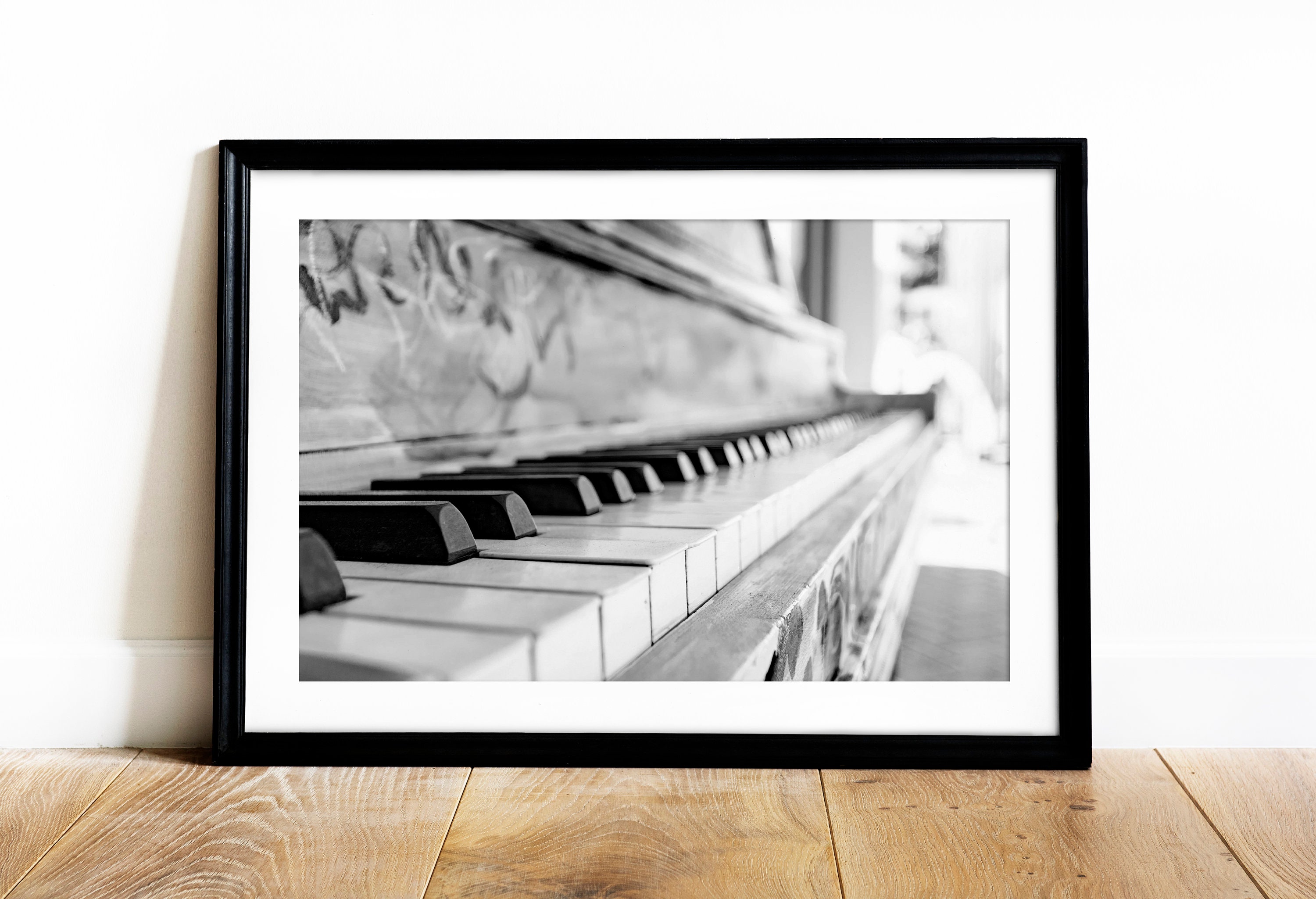 Black and White Piano - Etsy
