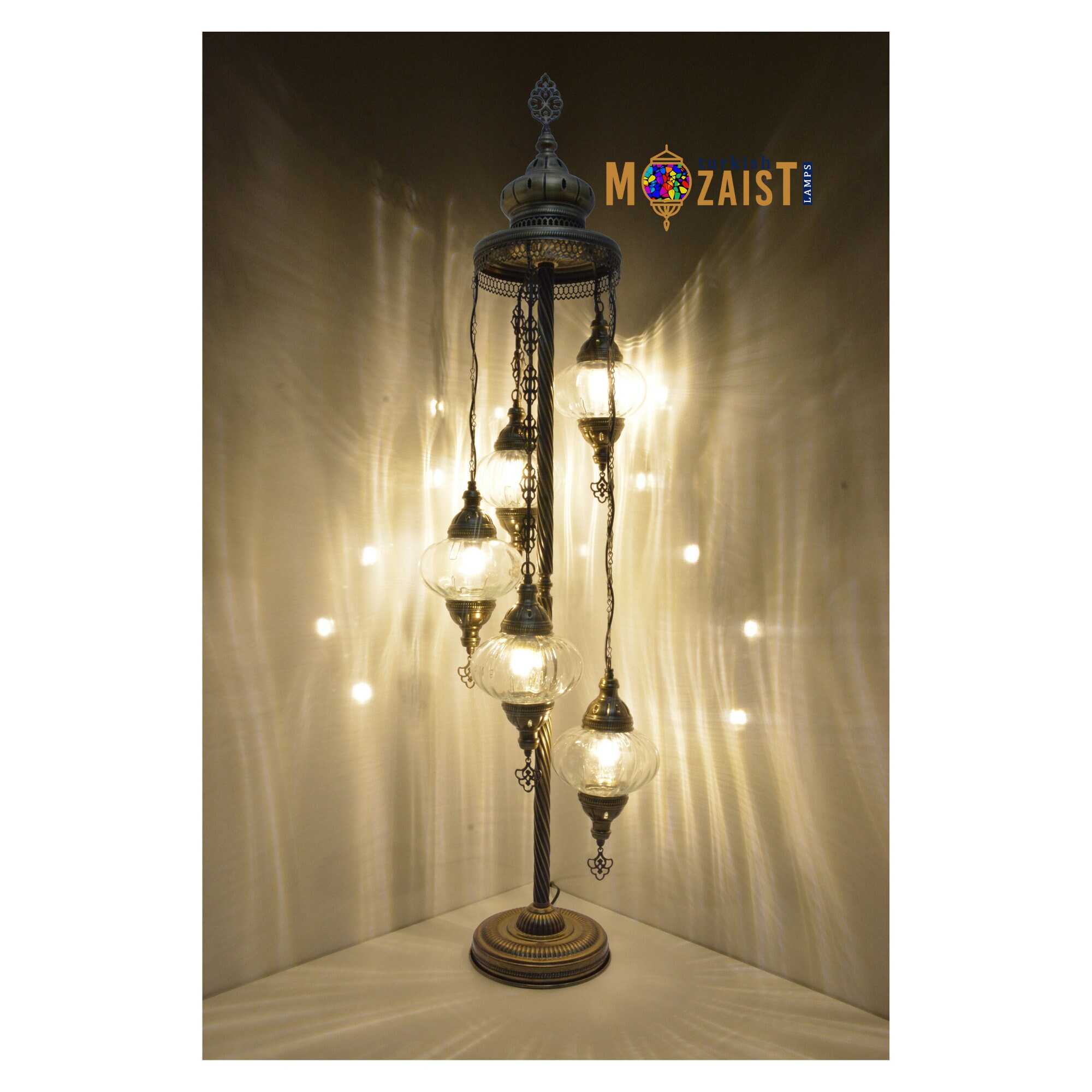 Turkish Floor Lamp Moroccan Lampshade Turkish Single Color Etsy