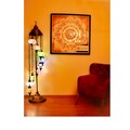 9 Globe Mosaic Floor Lamp: Handmade Turkish Corner Lamp