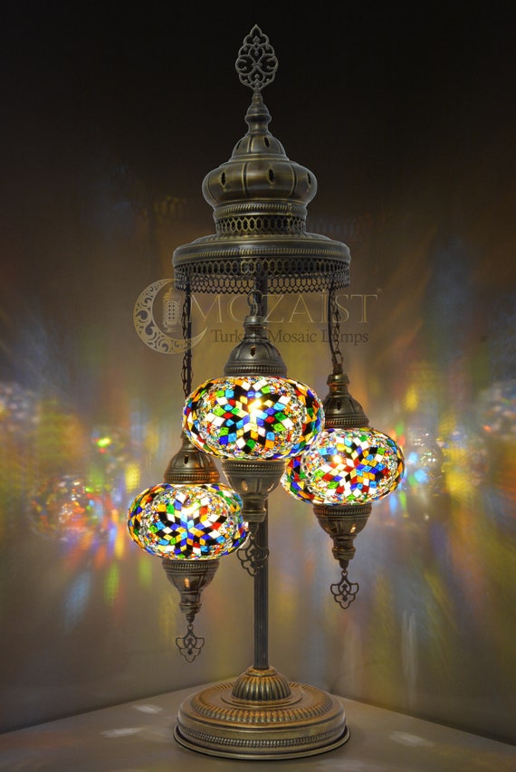 Lámpara de pie LED,3 globos de cristal de la luz del piso,Bombillas LED  incluidas,Dorado