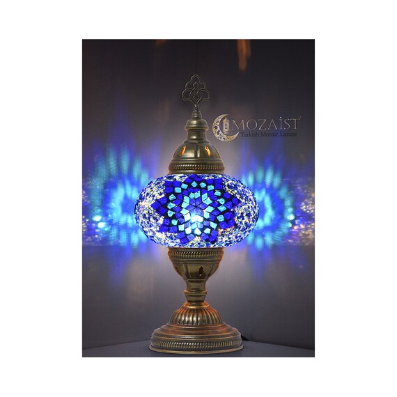 Blue 2024 moroccan lamp