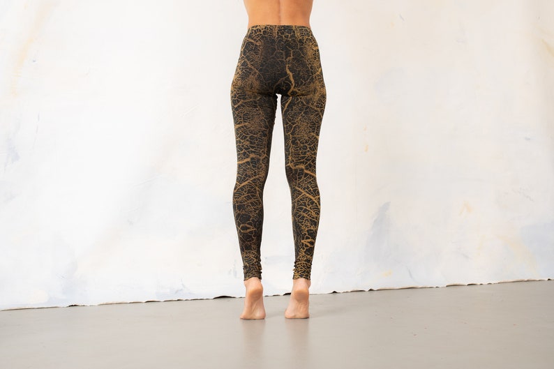 LEGGINGS terre craquelée unisexe camel beige-marron moutarde image 3