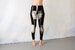 LEGGINGS with abstract batik pattern - Batik Leggings, Tie-Dye Leggings - unisex - black-gray-beige 