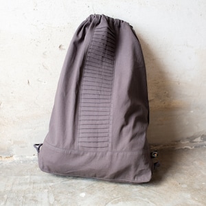 SAC À DOS - SAC en coton avec coutures - gris, gris lavande