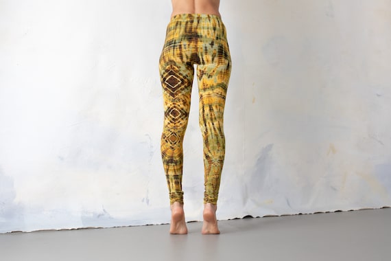 Brown patterned leggings online