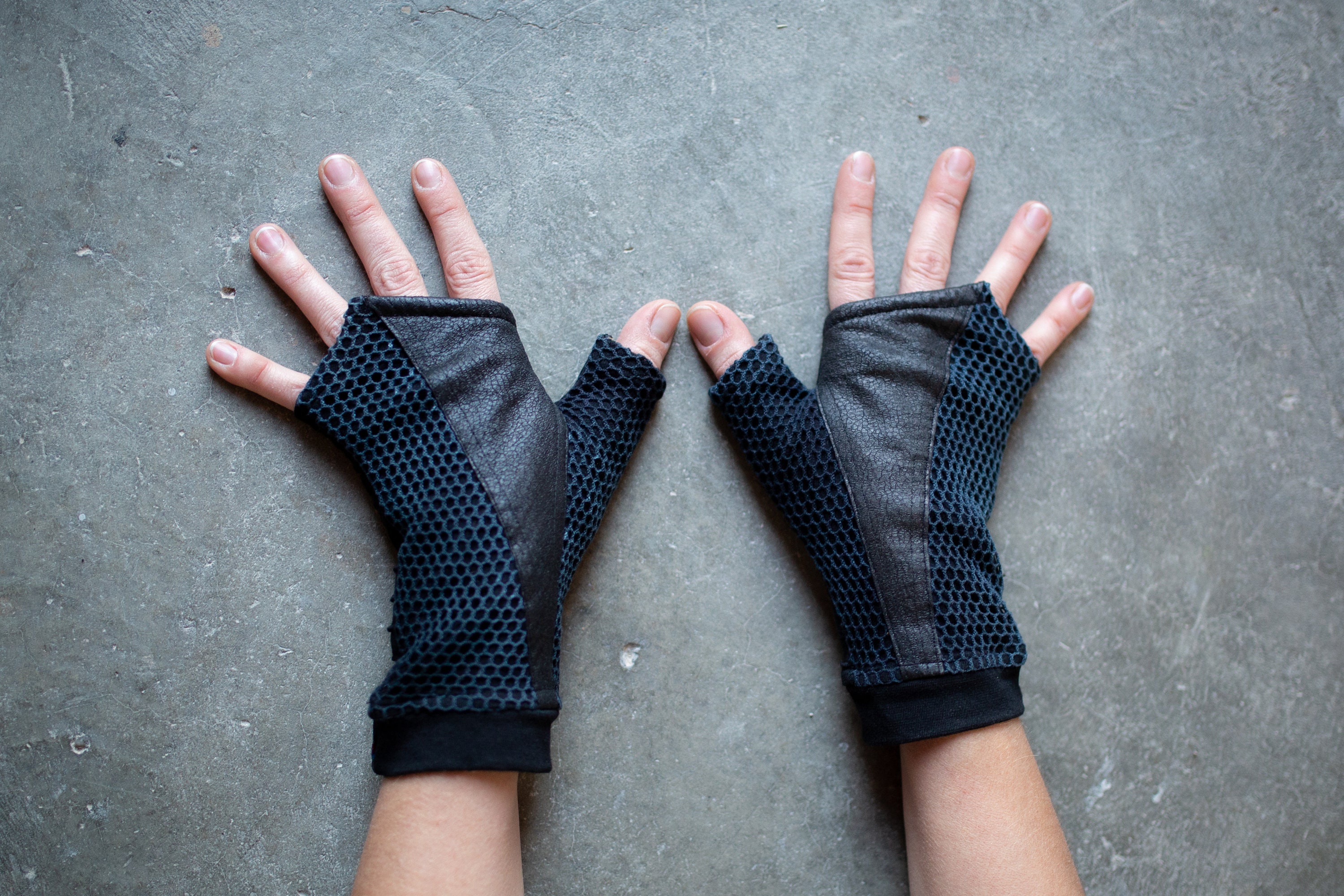 WRIST WARMERS in Net Look Arm Warmers Hand Warmers Etsy UK