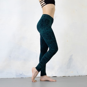 LEGGINGS terre craquelée unisexe bleu-vert-beige image 8