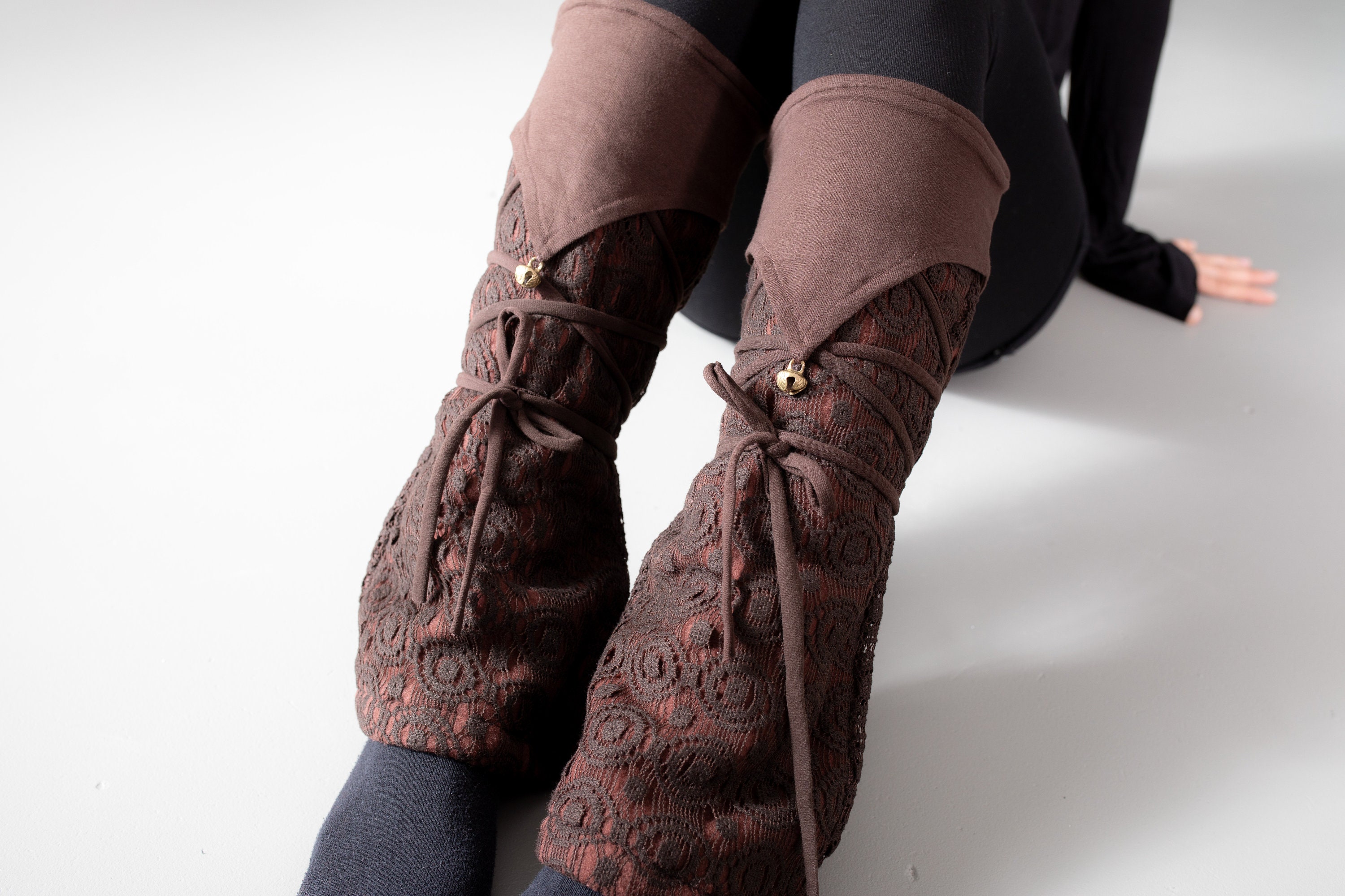 Damen Stulpen Fleece Gefütterte Beinwärmer Leg Wa Produktbild-Vorschau 6