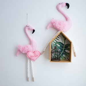 Pink flamingo custom  baby name
