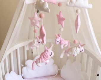Unicorn Baby Mobile Etsy