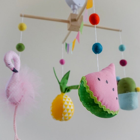 colorful baby mobile