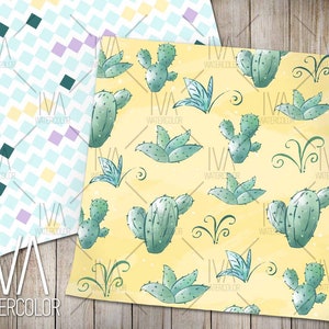 Dinosaurs Kids Digital Paper, Rainbow, Seamless pattern, Dinosaur Pattern, Triceratops, Dino Paper, Good Idea for Print on Demand
