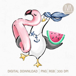 Meeuw png-clipart, zomer-clipart zomersublimatie, zomerplezier png, kom naar het strand, png voor T-shirt, stickers, stoffen, grappige meeuw png