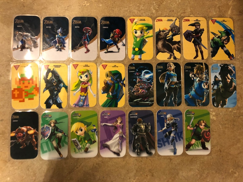 The Legend of Zelda Amiibo NFC Cards Champions BotW 30th Etsy