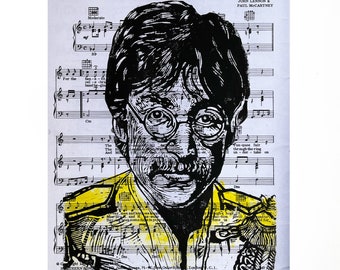 Beatles Music Prints