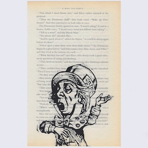 Mad Hatter Book print
