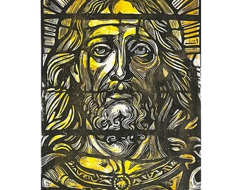 Jesus Stained glass image