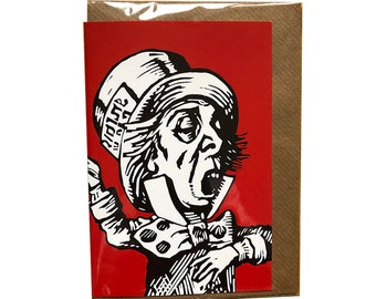 Alice in Wonderland Card Mad hatter