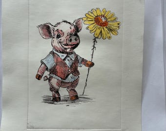 Piper Pig Ectching