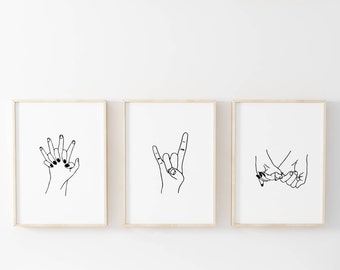 Hand Drawn Print Set Tumblr Room Decor Of 3 Printables Couple Prints Bundle Printable Teen Girlfriend Gift Hand Drawn Print Set Tumblr Room Decor Of 3 Printables Couple Prints Bundle Printable Teen Girlfriend Gift