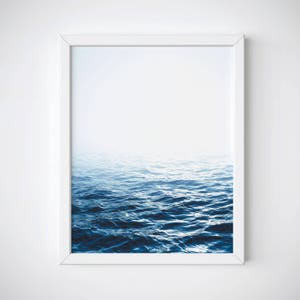 Coastal Wall Art, Coastal Wall Decor, Ocean Print, Blue Ocean Print, Coastal Print, Ocean Photography, Sea Photography, Ocean Poster