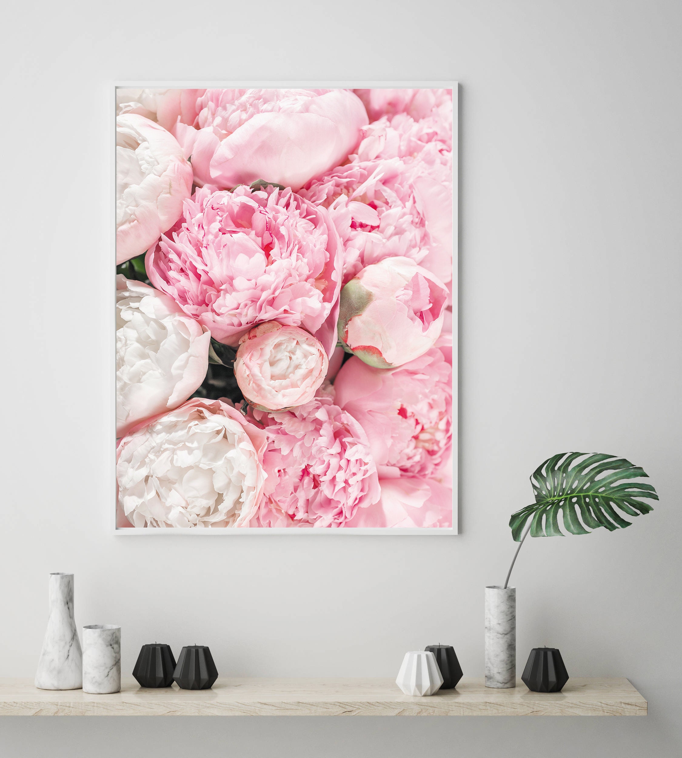 Pink Peonies Print, Peony Print, Peony Wall Art, Blush Pink Decor ...