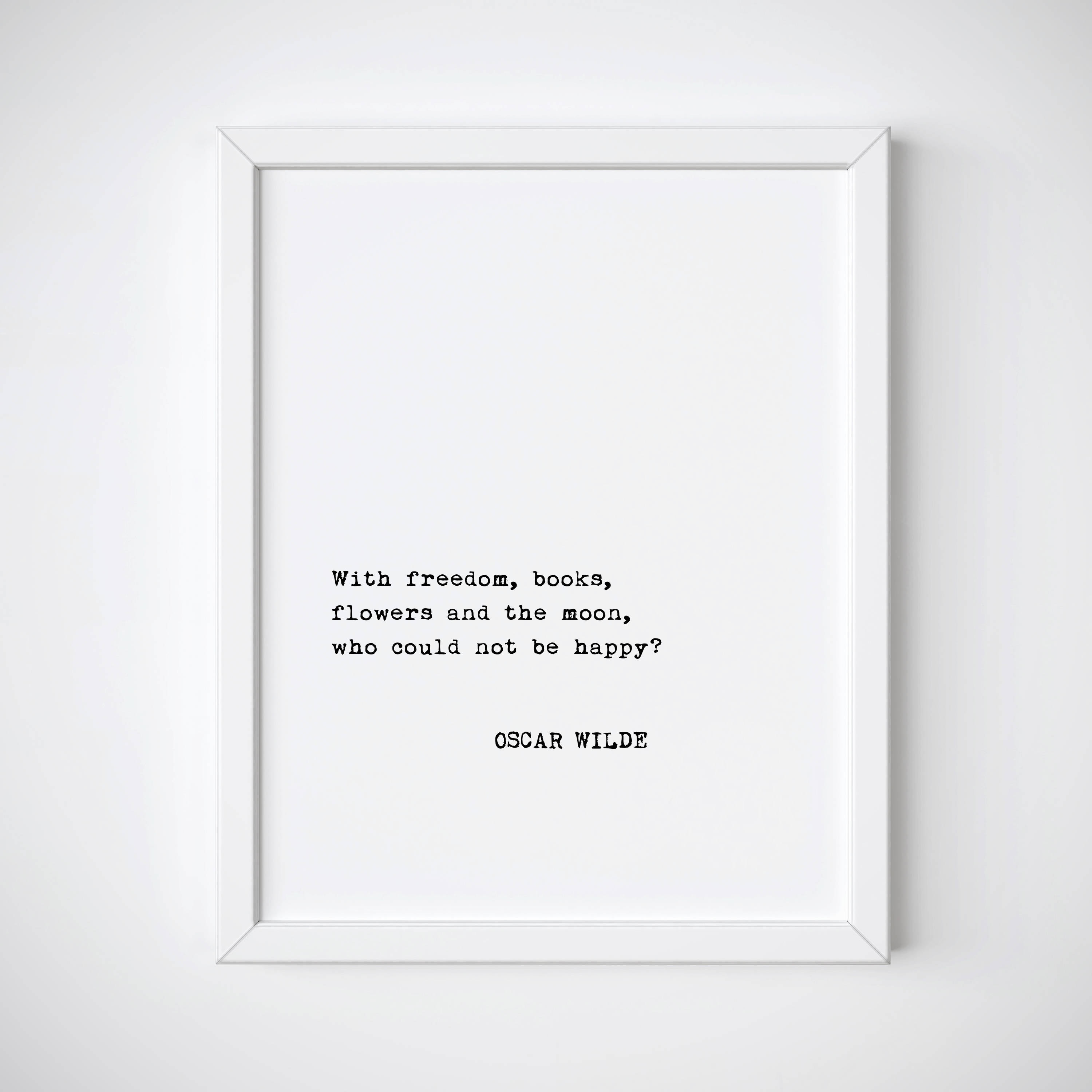 Oscar Wilde Inspirational Wall Art Print Motivational Quote Poster Decor Gift 