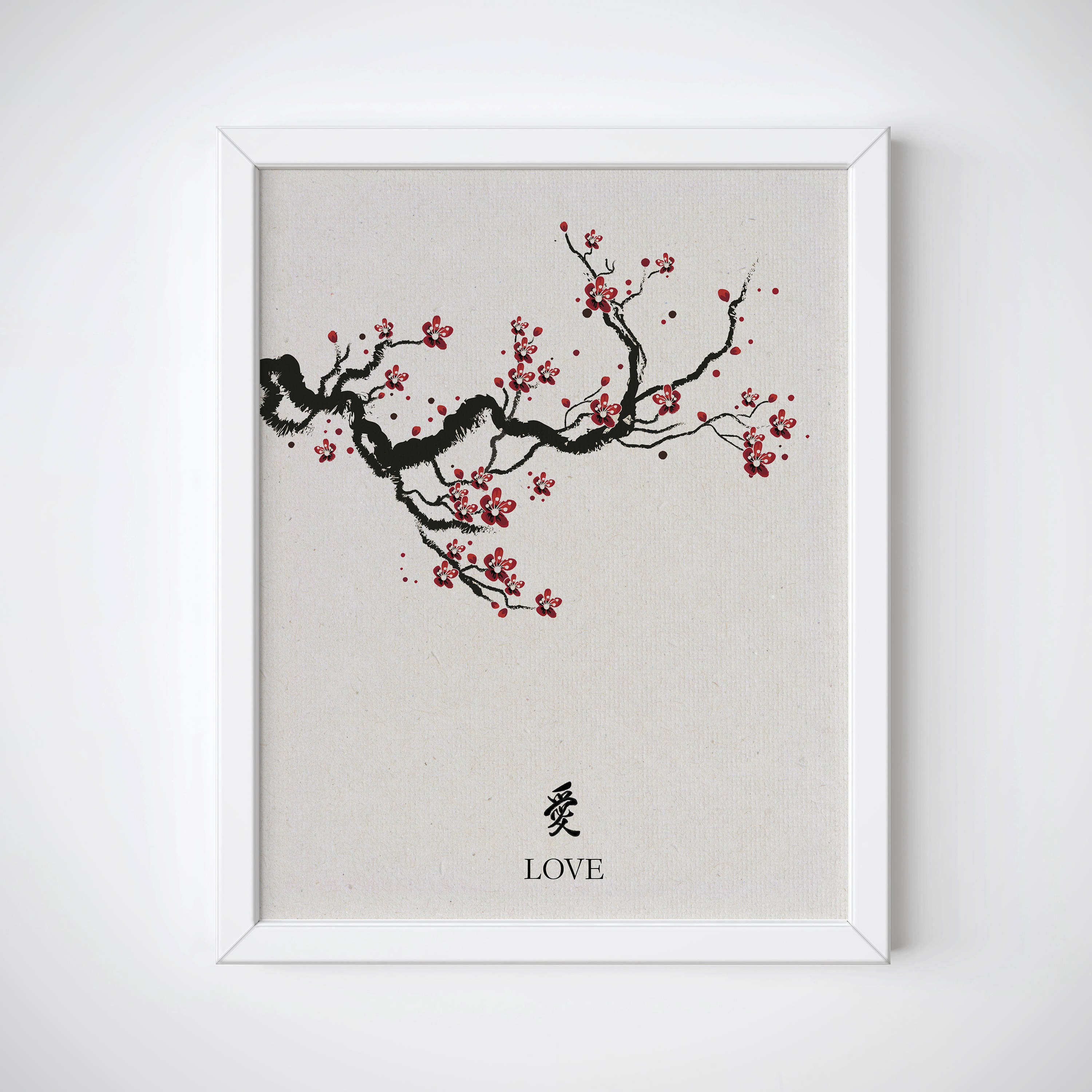 Cherry Blossom Art, Japanese Art Print, Cherry Blossom Print Cherry Blossom Art, Japanese Art Print, Cherry Blossom Print