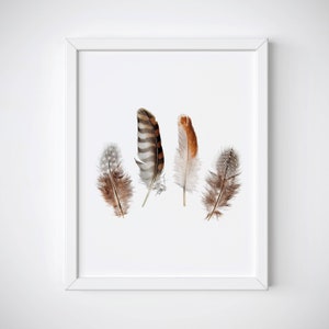 Bohemian Wall Art, Bohemian Wall Decor, Feathers Printable, Feathers Art Print, Bohemian Feathers Print, Feathers Wall Art, Feathers Poster