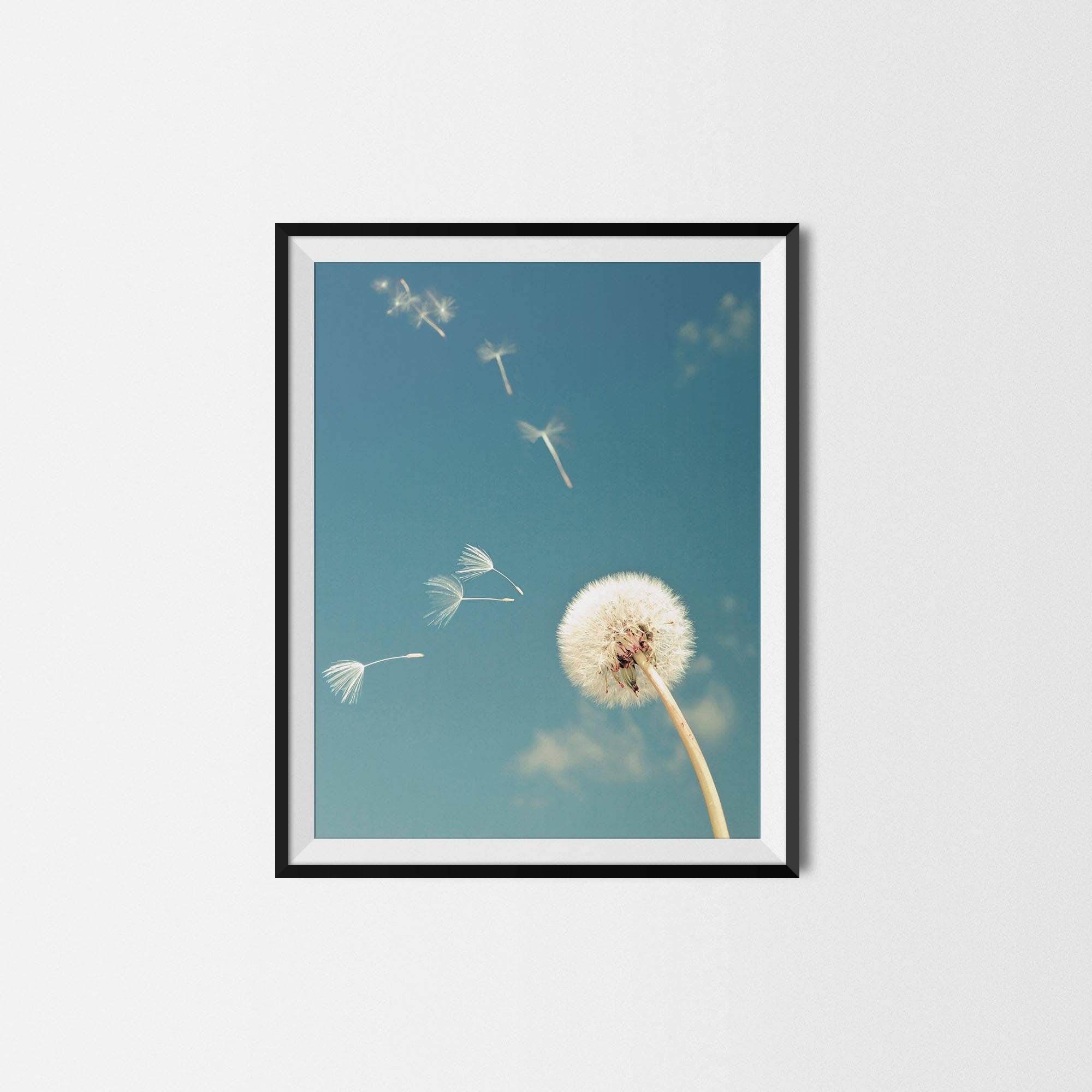 Dandelion Wall Art Dandelion Art Botanical Poster Dandelion Etsy