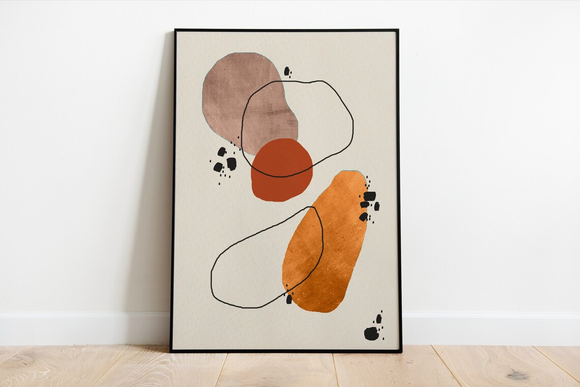 Abstract Art Print Illustration Etsy UK