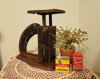 Antique M.M. Triner & Company Postal Scale In Rustic Condition