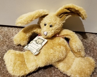 The Boyds Collection Ltd. Bears in the Attic “Lenora” 8” Stuffed Plush Tan Flatski Rabbit