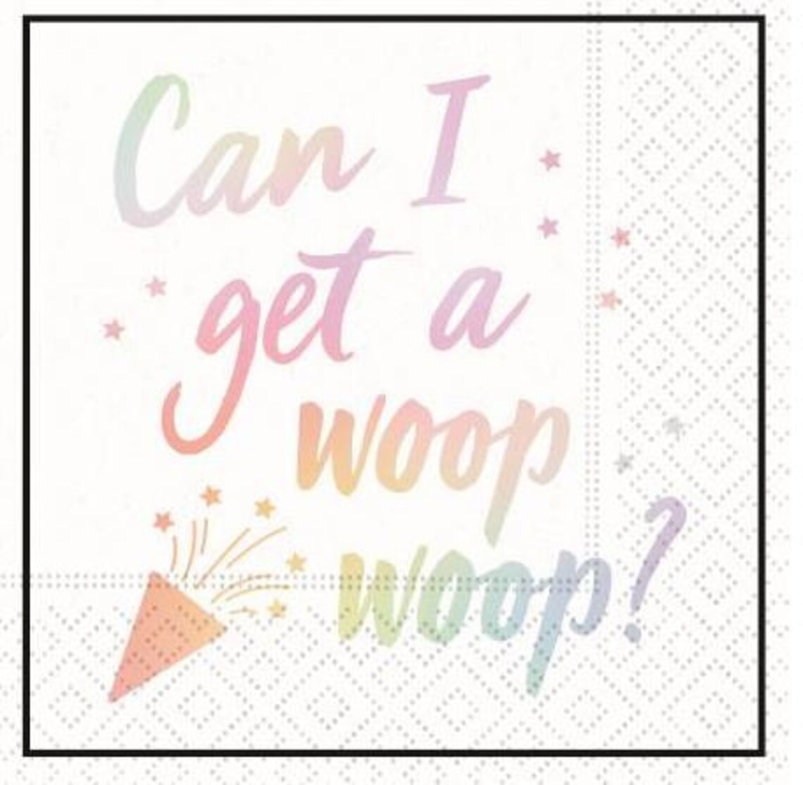 Can I get a Woop Woop Beverage napkin Etsy